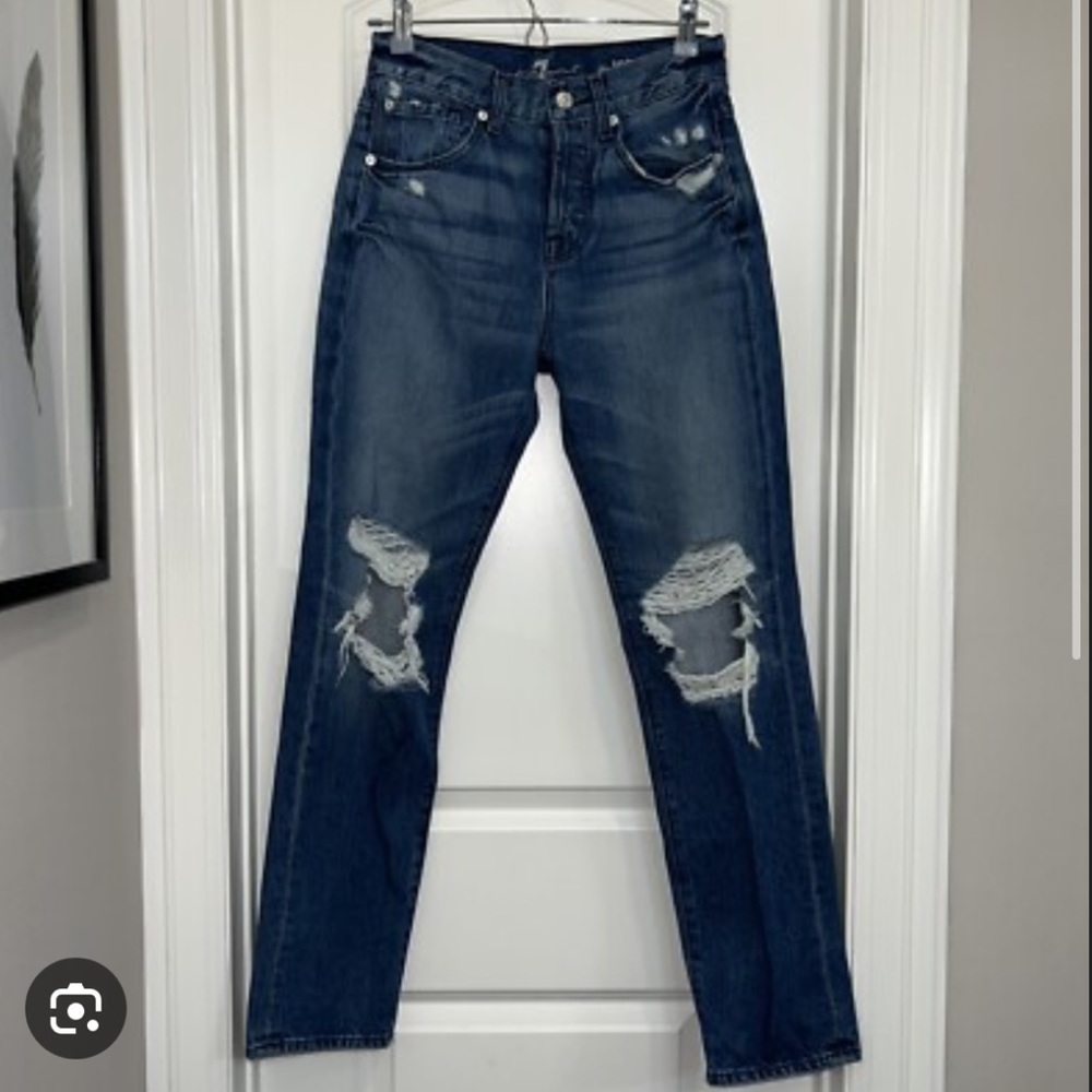 7 For All Mankind Light Blue Denim Jeans